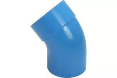 Wavin Ventiza kolano 45 stopnie PVC okrągłe według średnicy 80 mm M/S