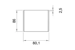Wavin Venitza Łącznik PVC okrągły 80 mm M/M