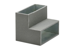 Przegroda Thermoduct 90 stopnie 220x80 mm pionowy