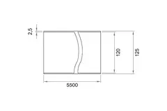 Wavin Ventiza kanał 1,5 m PVC okrągły 125 mm S/S