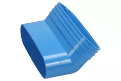Wavin Ventiza Kolano 45 stopnie PVC owalne 195x80 mm pionowe M/S