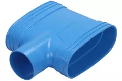 Wavin Ventiza T-stuk PVC owalny 195x80 mm M/M/M