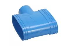 Wavin Ventiza T-stuk PVC owalny 195x80 mm M/M/M