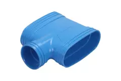 Wavin Ventiza T-stuk PVC owal 195x80 mm M/M/M