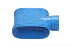 Wavin Ventiza T-stuk PVC owal 195x80 mm M/M/M