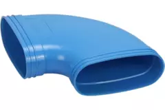 Wavin Ventiza Kolano 90 stopnie PVC owalne 195x80 mm poziome M/M