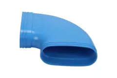 Wavin Ventiza Kolano 90 stopnie PVC owalne 195x80 mm poziome M/M