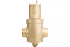 Mosiężny (mikropęcherzykowy) separator powietrza z przyłączem poziomym 1 „F+M