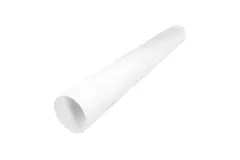 Rura biała średnica 125 mm długość 1 metr metalowa - RAL 9010