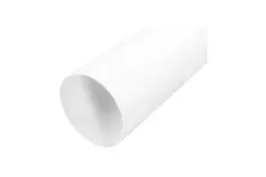 Rura biała średnica 125 mm długość 1 metr metalowa - RAL 9010