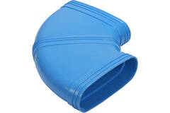 Wavin Ventiza Kolano 90 stopnie PVC owalne 235x80 mm poziome M/M
