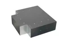 Trójnik (kątowy) 90 stopni 170x80 mm - 170x80 mm do rury spalinowej