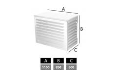 Obudowa klimatyzacji i pompy ciepła ClimaConnect, kolor RAL9010 – biały