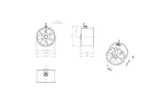 Osiowy wentylator kanałowy 900 mm - AL 900 D6 02 CFG