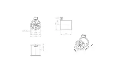 Osiowy 315 mm kanałowy wentylator spalin F300- AL 315 D4 F3 01 CFG