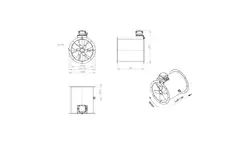 Wentylator osiowy 315 mm - AL 315 D2 03 CFG