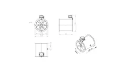Wentylator osiowy 315 mm - AL 315 D4 01 CFG