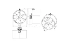 Wentylator osiowy 1250 mm - AL 1250 D6 02 CFG