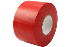 Taśma PVC czerwona o szerokości 50 mm - rolka 33 m