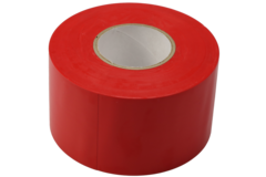 Taśma PVC czerwona o szerokości 50 mm - rolka 33 m