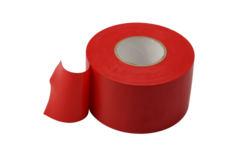 Taśma PVC czerwona o szerokości 50 mm - rolka 33 m