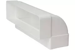 Prostokątne Plastikowe pionowe 90° kolano 220x90mm - KLV29-90