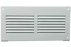 Kratka wentylacyjna metalowa prostokątna 200x100 biała - MR2010