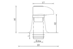 Przepust dachowy 3000 DW 100 mm z PVC