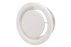 Zawór wylotowy powietrza 100 mm z metalowymi sprężynami - EAV-C100 RAL9010