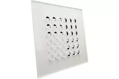 Wielodyszowy nawiewnik sufitowy 596x596 mm - MN36 RAL9016