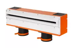 Bezramowa żaluzja Ergovent 500 mm z przyłączem o średnicy 75 mm - standard