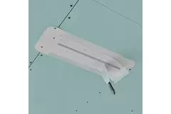 Bezramowa żaluzja Ergovent 500 mm z przyłączem o średnicy 75 mm - standard