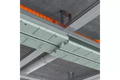 Bezramkowy nawiewnik szczelinowy Ergovent 1050 mm z przyłączem 75 mm - modułowa - 1 szczelina