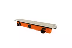 Bezramkowy nawiewnik szczelinowy Ergovent 1050 mm z przyłączem 90 mm - modułowy - 1 szczelina