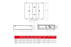 Sufitowa centrala wentylacyjna Maxivent odzysk ciepła z wymiennikiem przeciwprądowym 1200 m³/h pozioma prawa - M4012