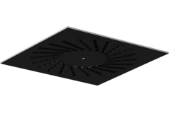 Stalowy nawiewnik wirowy z regulowanymi deflektorami - 500x500 mm - RAL 9005