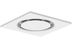 Nawiewnik sufitowy stalowy okrągły do nawiewu i wywiewu 595x595 mm - 160 mm - RAL 9016
