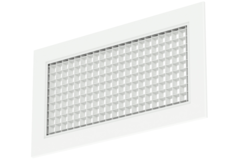 Aluminiowa kratka ścienna ze stałą kratką - ze sprężynami ciernymi - 300x100 mm - RAL 9016