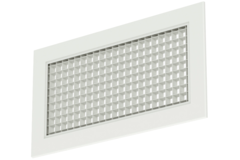 Aluminiowa kratka ścienna ze stałą kratką - ze sprężynami ciernymi - 300x100 mm - RAL 9010
