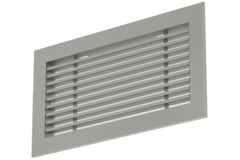 Kratka aluminiowa - ze sprężynami ciernymi - 600x150 mm - Anodowane aluminium
