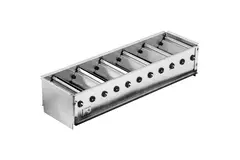 Aluminiowa podwójna regulowana kratka ścienna z amortyzatorem - ze sprężynami ciernymi - 500x100 mm - RAL 9016