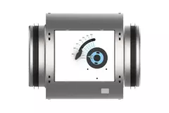 Okrągły regulator CAV o podwójnych ściankach i średnicy 100 mm