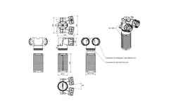 Kolektor zaworowy Vent-Axia Uniflexplus 2 x Ø90 mm - Ø125 mm