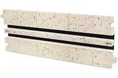Sekcja pośrednia Ergovent do modułowej żaluzji wtykowej 500 mm - 2 szczeliny