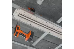 Bezramkowy nawiewnik szczelinowy Ergovent 1050 mm o średnicy przyłącza 75 mm - modułowy - 2 szczeliny