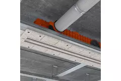 Bezramkowy nawiewnik szczelinowy Ergovent 1050 mm o średnicy przyłącza 75 mm - modułowy - 2 szczeliny