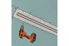 Bezramkowy nawiewnik szczelinowy Ergovent 1050 mm o średnicy przyłącza 75 mm - modułowy - 2 szczeliny