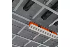 Bezramkowy nawiewnik szczelinowy Ergovent 1050 mm o średnicy przyłącza 125 mm - klimatyzacja - 2 szczeliny