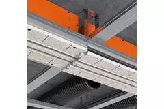 Bezramkowy nawiewnik szczelinowy Ergovent 1050 mm o średnicy przyłącza 125 mm - klimatyzacja - 2 szczeliny