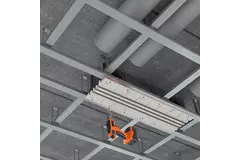 Bezramkowy nawiewnik szczelinowy Ergovent 1000 mm o średnicy przyłącza 160 mm - klimatyzacja - 3 szczeliny